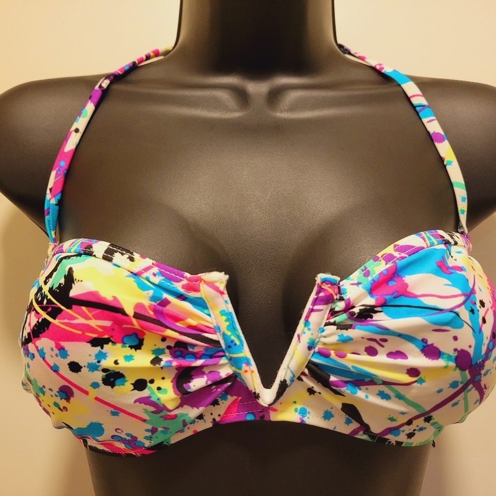 80's Vibe Paint Splash Relleciga Bikini - Picture 4 of 7